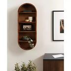 Étagère murale capsule Kate et Laurel Hutton Wood, Noyer Marron, 13x33