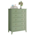 5 Drawer Dresser for Bedroom, Tall Wooden Chest of Drawers with Deep Storage & Metal Knobs, Modern Entryway Organizer