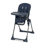 Chaise Haute Bébé Réglable 42,5 pour Tout-Petits, Hauteur et Dossier Multi-Niveaux, Plateau Amovible et Pliage Rapide pour un Rangement Compact