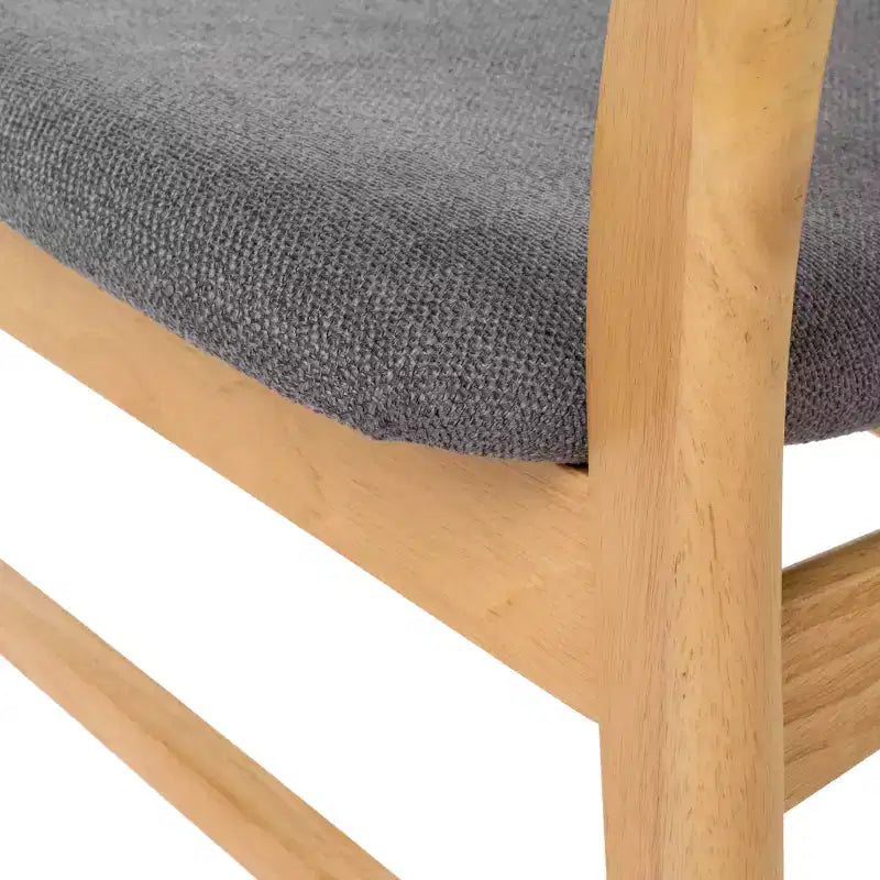 Ensemble de salle à manger compact pour 4 personnes, ensemble de 5 pièces avec table rectangulaire en bois massif et 4 chaises rembourrées pour cuisine