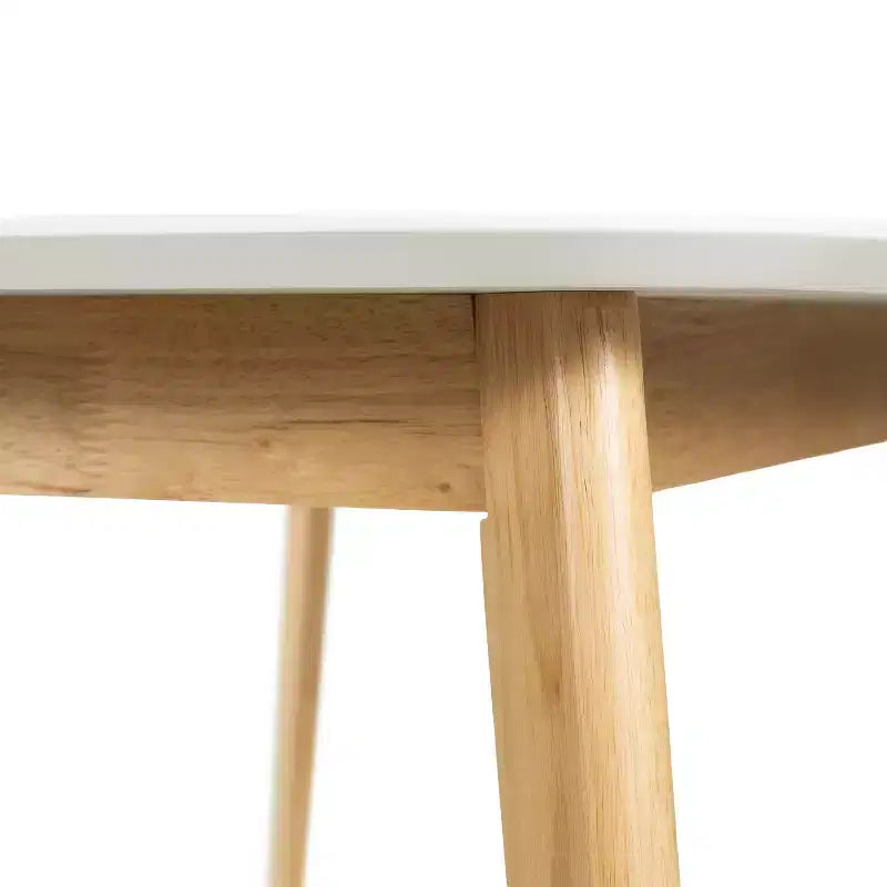 Ensemble de salle à manger compact pour 4 personnes, ensemble de 5 pièces avec table rectangulaire en bois massif et 4 chaises rembourrées pour cuisine