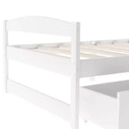 Lit Plateforme en Bois Taille Jumeau FAMYYT ?Avec 2 Tiroirs, Montage Facile