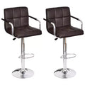 vidaXL Stool Set of 2 Brown