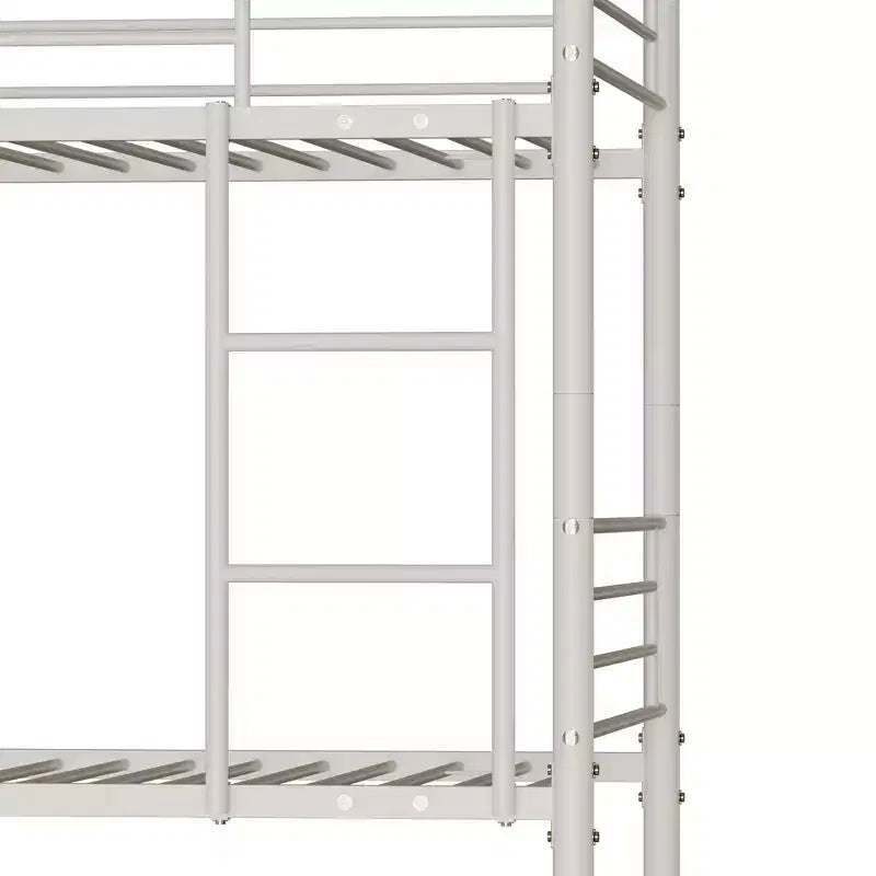 Lit superposé triple en métal Luxystar, format deux places, démontable en trois lits pour appartement et dortoir
