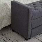Banc de Rangement Rembourré Banc de Bout de Lit Rembourré Banc d'Entrée Minimaliste Repose-Pieds avec Tiroir - ModernLuxe