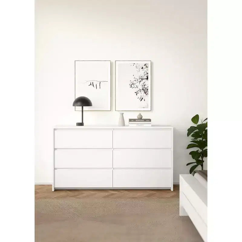 Tvilum, Commode double à 6 tiroirs Next