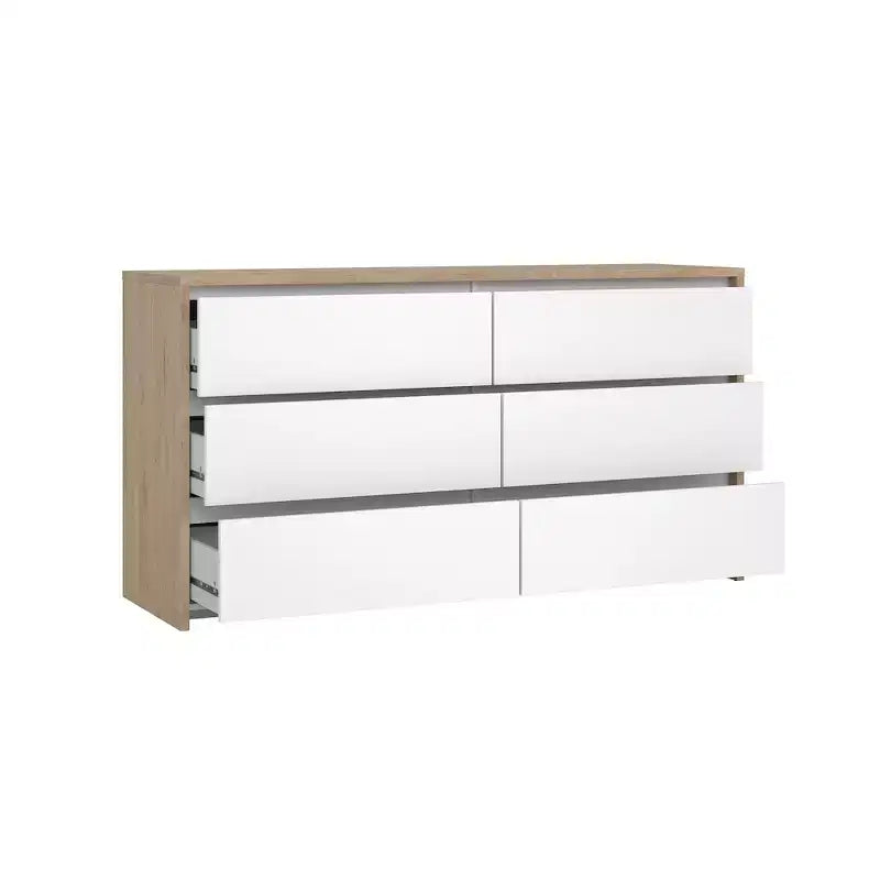Tvilum, Commode double à 6 tiroirs Next