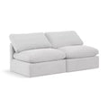 Meridian Furniture Indulge Cream Velvet Modular Sofa
