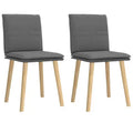 vidaXL Dining Chair Set of 4 Dark grey