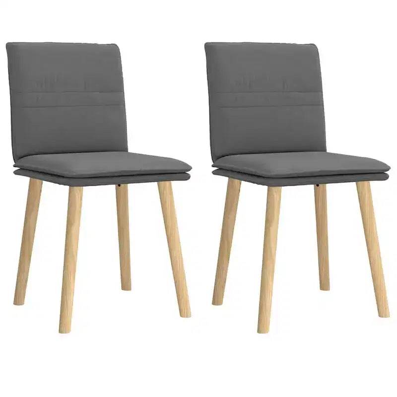 vidaXL Dining Chair Set of 4 Dark grey