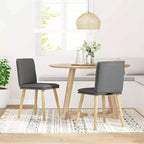 vidaXL Chaises de salle à manger, 4 pcs, gris foncé