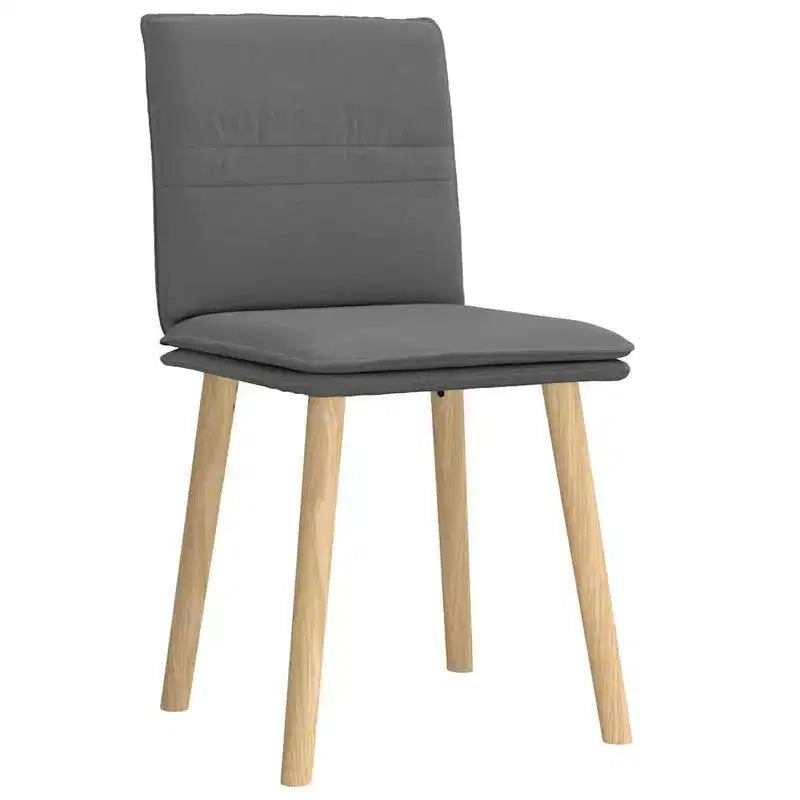 vidaXL Chaises de salle à manger, 4 pcs, gris foncé