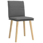 vidaXL Chaises de salle à manger, 4 pcs, gris foncé