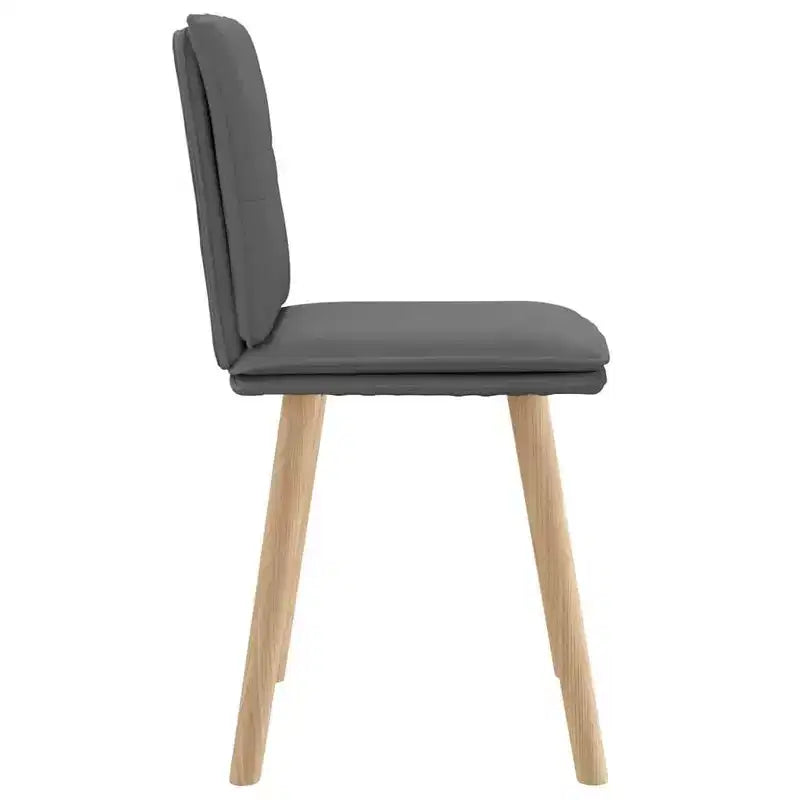 vidaXL Chaises de salle à manger, 4 pcs, gris foncé