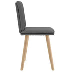 vidaXL Chaises de salle à manger, 4 pcs, gris foncé