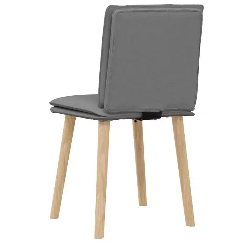 vidaXL Chaises de salle à manger, 4 pcs, gris foncé