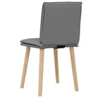 vidaXL Chaises de salle à manger, 4 pcs, gris foncé