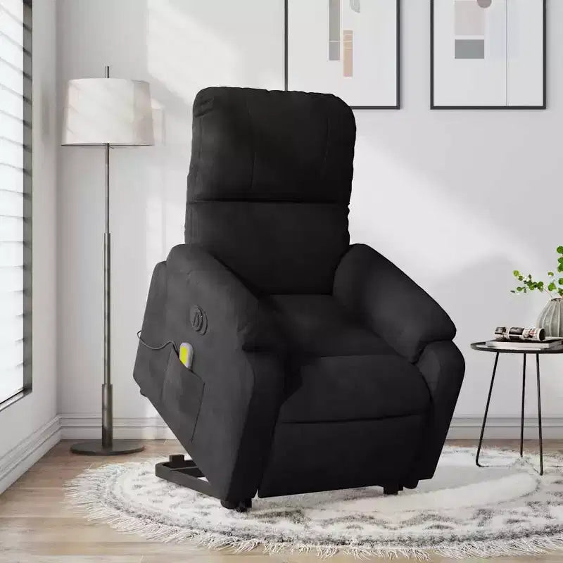 Fauteuil inclinable de massage relevable marron vidaXL