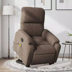 Fauteuil inclinable de massage relevable marron vidaXL