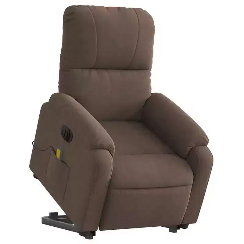 Fauteuil inclinable de massage relevable marron vidaXL