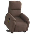 Fauteuil inclinable de massage relevable marron vidaXL
