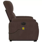 Fauteuil inclinable de massage relevable marron vidaXL