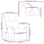 Fauteuil inclinable de massage relevable marron vidaXL