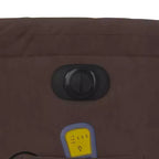 Fauteuil inclinable de massage relevable marron vidaXL