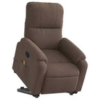 Fauteuil inclinable de massage relevable marron vidaXL