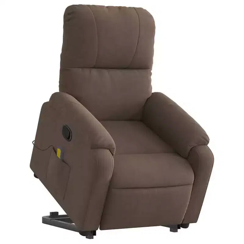 Fauteuil inclinable de massage relevable marron vidaXL