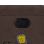 Fauteuil inclinable de massage relevable marron vidaXL