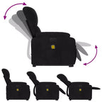 Fauteuil inclinable de massage relevable marron vidaXL
