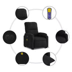 Fauteuil inclinable de massage relevable marron vidaXL