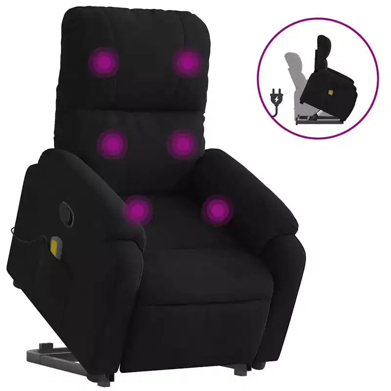 Fauteuil inclinable de massage relevable marron vidaXL