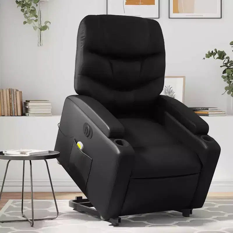 vidaXL Fauteuil de massage inclinable crème