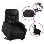 vidaXL Fauteuil de massage inclinable crème