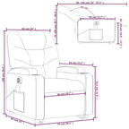 vidaXL Fauteuil de massage inclinable crème
