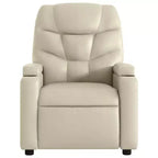 vidaXL Fauteuil de massage inclinable crème