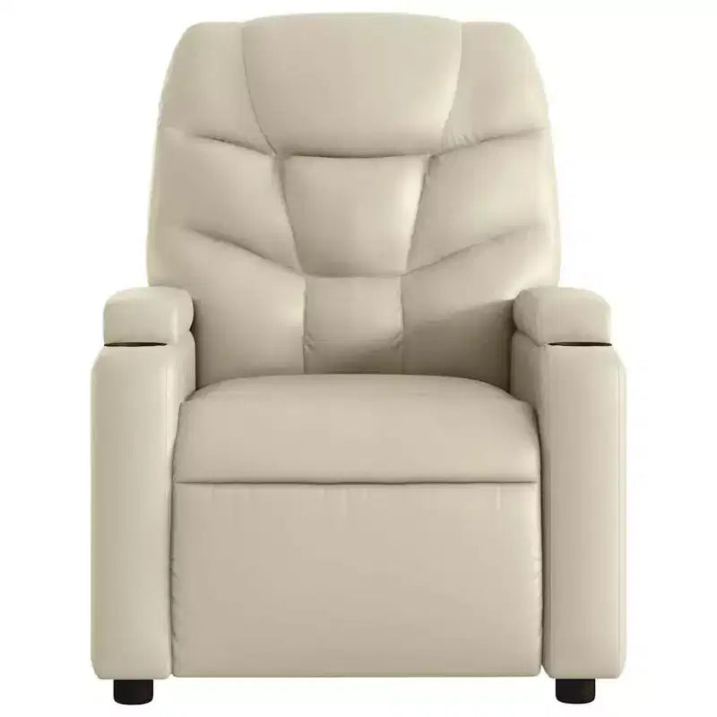 vidaXL Fauteuil de massage inclinable crème