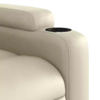 vidaXL Fauteuil de massage inclinable crème