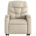 vidaXL Fauteuil de massage inclinable crème