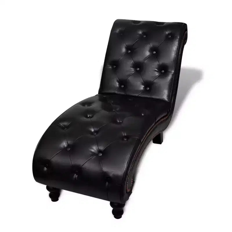vidaXL Armchair Brown Faux Leather, Wood Medium Ergonomic