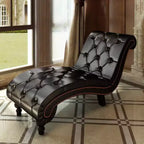 vidaXL Fauteuil ergonomique en similicuir marron et bois medium