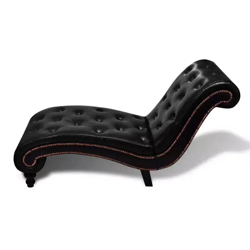 vidaXL Fauteuil ergonomique en similicuir marron et bois medium