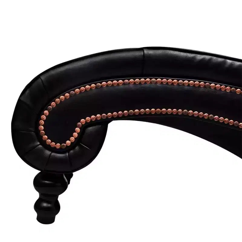 vidaXL Fauteuil ergonomique en similicuir marron et bois medium