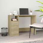 vidaXL Bureau Blanc Bois d'ingénierie 102 cm x 50 cm x 76 cm Bureau