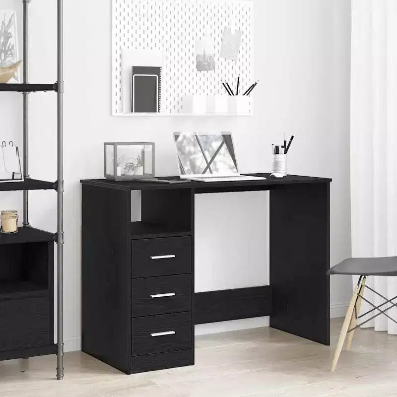 vidaXL Bureau Blanc Bois d'ingénierie 102 cm x 50 cm x 76 cm Bureau