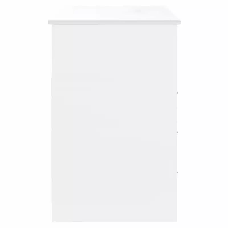 vidaXL Bureau Blanc Bois d'ingénierie 102 cm x 50 cm x 76 cm Bureau