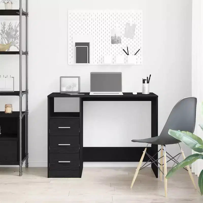 vidaXL Bureau Blanc Bois d'ingénierie 102 cm x 50 cm x 76 cm Bureau