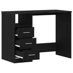 vidaXL Bureau Blanc Bois d'ingénierie 102 cm x 50 cm x 76 cm Bureau